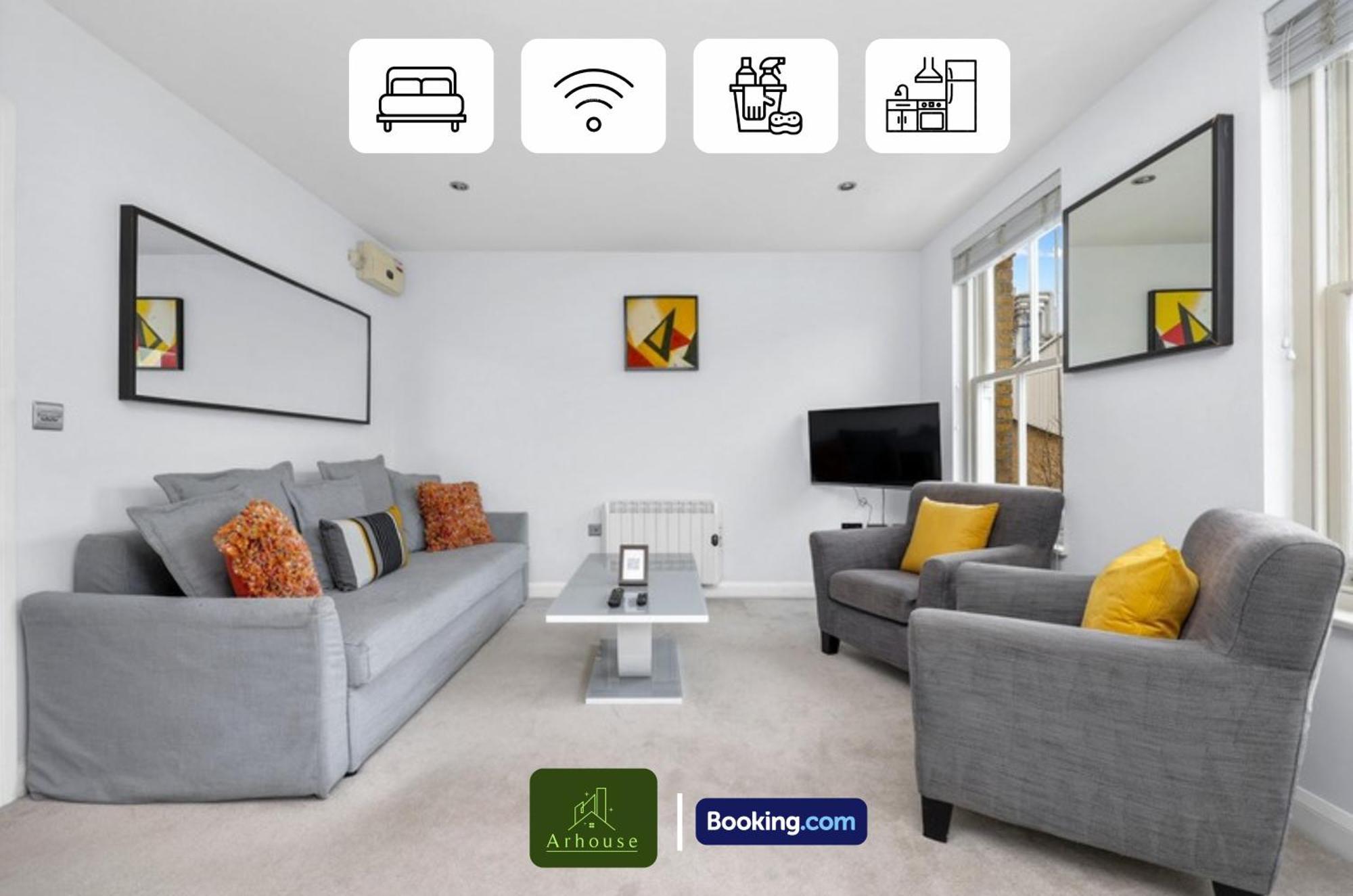 Two Bedroom By Arhouse Short Lets & Serviced Shoreditch With Free Wifi Apartment *